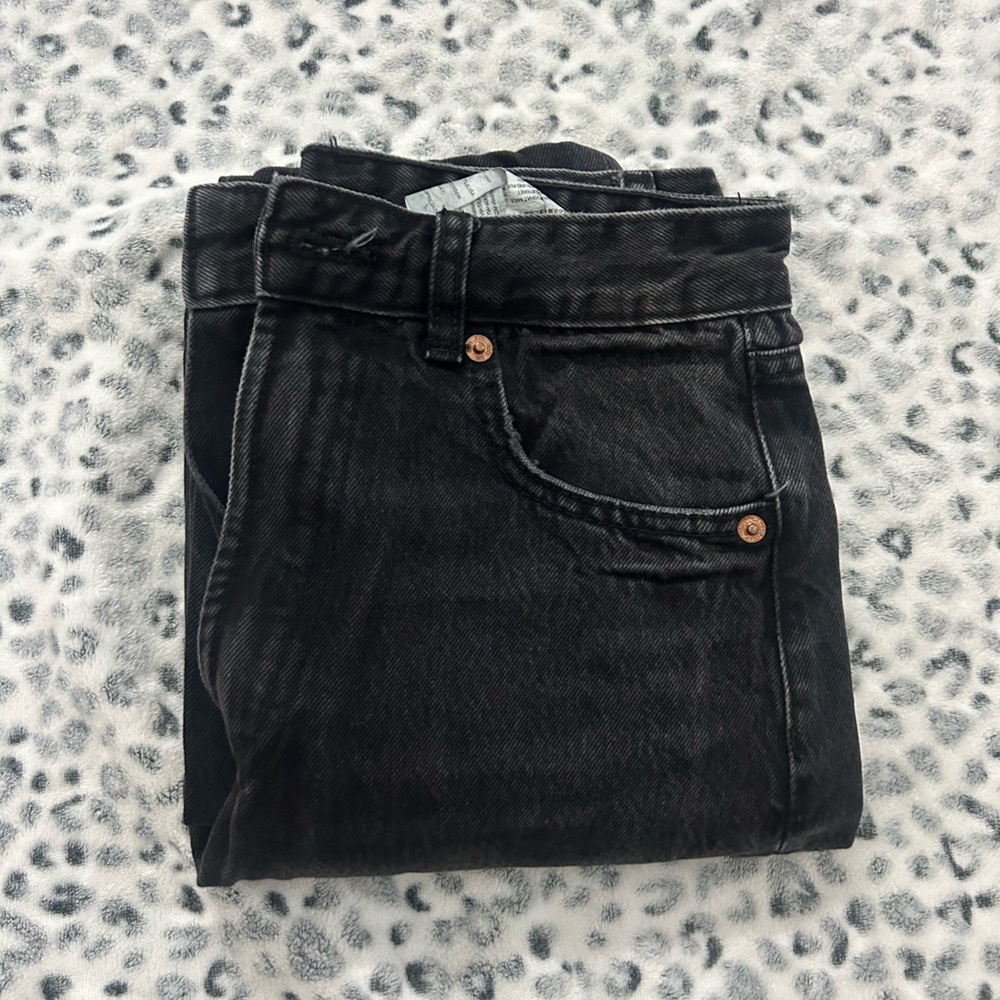 Zara Black Jeans Classic Design Sturdy Denim